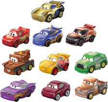 Disney and Pixar Cars Mini Racers Derby Racers Series 10-Pack, Small Metal Movie Vehicles for Competition and Story Play, Wide Character Variety, Authentic Details