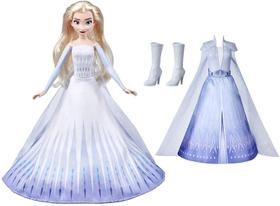 Disney Boneca Moda Elsa com 2 Trajes e 2 Penteados, Inspiração Frozen 2