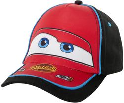 Disney Boys Cars Lightning McQueen Piston Cup Cotton Baseball Cap, Tamanho 4-7 Anos, Carros Vermelhos W/Cinza