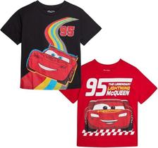 Disney Cars Kit com 2 Camisetas Infantis do Relâmpago McQueen Disney Cars Kit com 2 Camisetas Infantis do Relâmpago McQueen