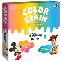 Disney, Color Brain Board Game para Famílias Mickey Mouse Minnie Mouse Princess Tiana Estratégia Party Card Gift Toy, para adultos e crianças com idades entre 12 e acima - Spin Master Games