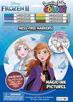 Disney Frozen 2 Anna e Elsa 20 páginas Imagine Tinta Imagine Color Pad Livro de Atividades com 6 Marcadores Livres de Bagunça 45817 Bendon
