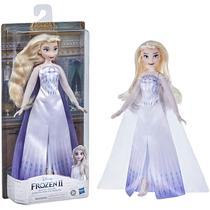 Disney Frozen 2 Rainha Elsa Moda Doll Blonde Vestido Azul - Hasbro