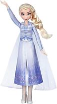 Disney Frozen Cantando Elsa Fashion Doll com música vestindo vestido azul inspirado em 2, brinquedo para crianças 3 anos e up
