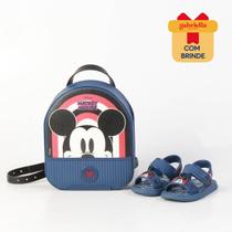 Disney (Grendene) Sandalia Papete Com Mochila Bebê 23078 Preto