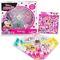 Disney Junior Minnie Mouse Pop Up Game ~ Minnie Mouse Board Game para Crianças com Pop Up Dice e Minnie Mouse Stickers (Disney Junior Party Favors e Family Games)