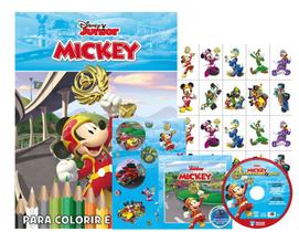 Disney Kit 5 Em 1 Com Dvd-Mickey Dia De Pescaria