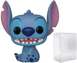 Disney: Lilo & Stitch - Ponto Sentado Sorridente Funko Pop! Boneco de vinil (fornecido com capa protetora compatível com Pop Box)