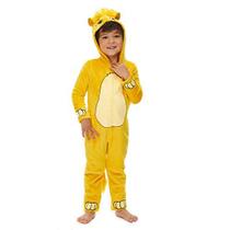 Disney Lion King Simba Toddler Boys Fleece Hooded Costume Zip-Up Coverall 3T