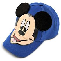 Disney Little Boys Mickey Mouse Cotton Baseball Cap, Blue, Idade 4-7