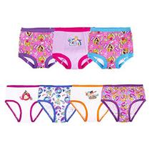 Disney meninas Princesa Potty Calças multipack cueca, Princombo7pk, 4T US