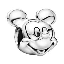 Disney Mickey Minnie Clipe Encantos Contas Para Pandora Pulseira Colar Diy Jóias 925 Prata Esterlina