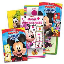 Disney Mickey Mouse Clubhouse Flash Cards (Conjunto de 2 Decks). Cores & Formas e Números & Contando Cartas de Jogo de Aprendizagem