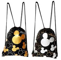 Disney Mickey Mouse Drawstring Mochila 2 Pack