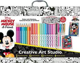Disney Mickey Mouse e Friends 30 Peças Creative Art Studio Portátil Art Set by CRA-Z-Art - Amazon Exclusive Art Set com Marcadores, Lápis de Cor e Canetas gel
