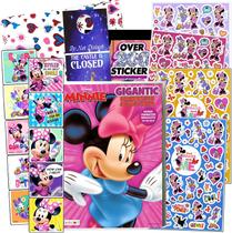 Disney Minnie Mouse Coloring Book and Stickers Gift Set - Bundle Inclui Gigantesco 192 pg Minnie Mouse Coloring Book, Minnie Mouse Stickers, e Cabide de porta de 2 lados, em saco de presente especial