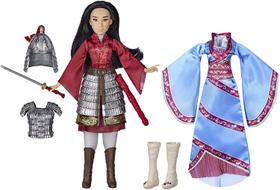 Disney Mulan Two Reflections Set, Boneca de Moda com 2 Roupas e Acessórios, Brinquedo Inspirado no Filme Mulan da Disney