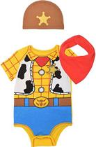 Disney Pixar Toy Story Baby Boys Woody Costume Bodysuit & Hat Set - 12 Meses