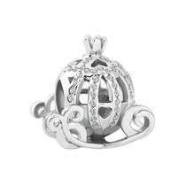 Disney Princesa Abóbora Carro Charme Contas Para Pandora Pulseira Colar Diy Jóias 925 Prata