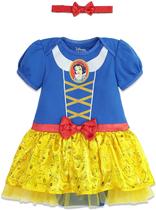 Disney Princess Baby Girls Costume Bodysuit Dress &amp Headband Set