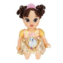 Disney Princess Belle Baby Doll Deluxe com Tiara, Carrier, Plush Friend, Chupeta, Bib & Baby Bottle Amazon Exclusive