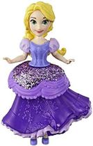 Disney Princess Rapunzel Collectible Doll com vestido roxo brilhante, clipes reais brinquedo de moda