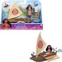 Disney Princess Toys, Moana Boneca Pequena e Barco Flutuante w