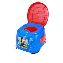Disney's Minnie Mouse "Fun Starts Here" 3-em-1 Sistema de treinamento de potty para crianças de treinamento de banheiro, azul/vermelho, 13,7 x 11,5 x 8,3 polegadas