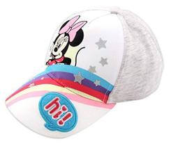 Disney Toddler Girls Minnie Mouse Bowtique Cotton Baseball Cap, Tamanho 2-4, Heather Grey