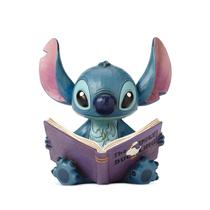 Disney Traditions por Jim Shore "Lilo e Stitch" Stitch com um livro de histórias Estatueta de Resina de Pedra, 5.75"