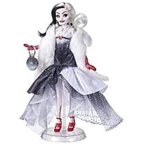 Disney Villains Style Series Cruella De Vil, Contemporary Style Fashion Doll with Accessories, Collectible Toy for Girls 6 Years and Up