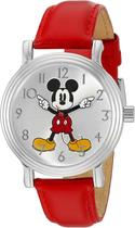 Disney Women's 'Mickey Mouse' Quartz Metal Watch, Cor:Vermelho (Modelo: W002758)