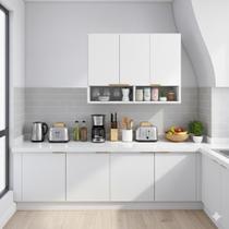 Dispensa Lavanderia Multiuso Armário Aéreo Organizador 90cm