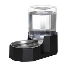 Dispensador automático de água para animais de estimação Sfozstra 4L com tigela de aço inoxidável Dispensador automático de água para animais de estimação Sfozstra 4L com tigela de aço inoxidável