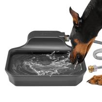 Dispensador automático de água para cães PETIMI 3.8L para exterior cinza Dispensador automático de água para cães PETIMI 3.8L para exterior cinza