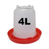 Dispensador Automático De Água Para Galinheiro De 4L Com Interruptor Balde De Bebida Plástico Para