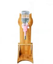 Dispensador Automático de Água para Pets em Madeira - Cães e Gatos