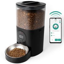 Dispensador automático de alimentos secos para cães e gatos Genius 4.5L (preto)