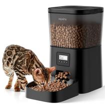 Dispensador automático de comida para gatos Espelho 4L com gravador de voz