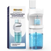 Dispensador automático de enxaguatório bucal Roinoim 550mL com copos magnéticos Dispensador automático de enxaguatório bucal Roinoim 550mL com copos magnéticos