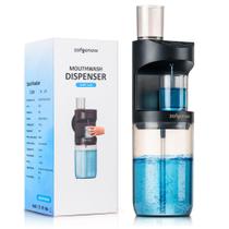 Dispensador automático de enxaguatório bucal ZOFGENOW 575mL com copos magnéticos Dispensador automático de enxaguatório bucal ZOFGENOW 575mL com copos magnéticos