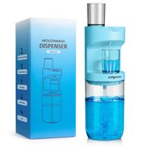 Dispensador automático de enxaguatório bucal ZOFGENOW 575mL com copos magnéticos Dispensador automático de enxaguatório bucal ZOFGENOW 575mL com copos magnéticos