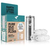 Dispensador de aço recarregável biodegradável Dental Floss TreeBird