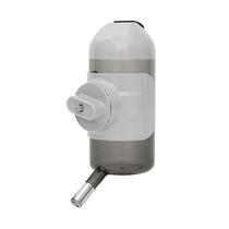 Dispensador de água para cães suspenso para garrafas de água para animais de estimação 500 ml cinza