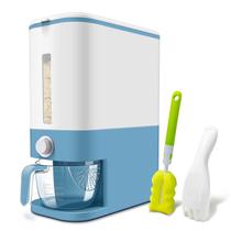 Dispensador de arroz Lenwi 11,34 kg sem BPA com copo medidor azul