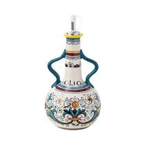 Dispensador De Azeite E Vinagre De Cerâmica Boêmia Com Relevo Subesmaltado Para Cozinha Dispensador De Azeite E Vinagre De Cerâmica Boêmia Com Relevo Subesmaltado Para Cozinha