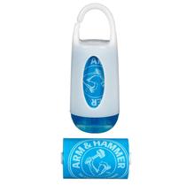 Dispensador de bolsas de fraldas Munchkin Arm & Hammer com 24 bolsas azuis