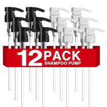 Dispensador de bomba de shampoo, pacote com 12 unidades para 1 litro de shampoo e condicionador