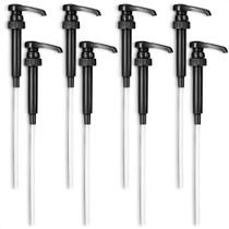 Dispensador de bomba de xarope de café, 8 unidades - 350 ml, preto, durável