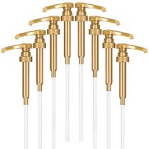 Dispensador de bombas, bomba de xarope de esguicho, pacote com 8 unidades douradas, 750 ml